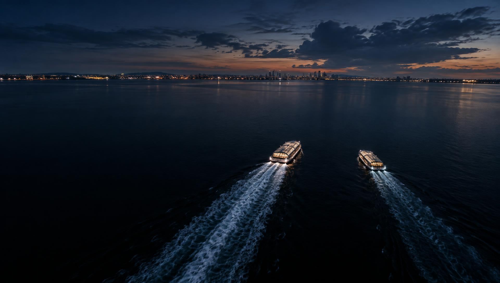 Analyst discussing results with a boat tour operator in Rotterdam
